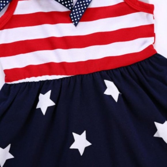Independence Day Girl Outfit Clothes Dress 4th of July stars america patriotic - Picture 5 of 7